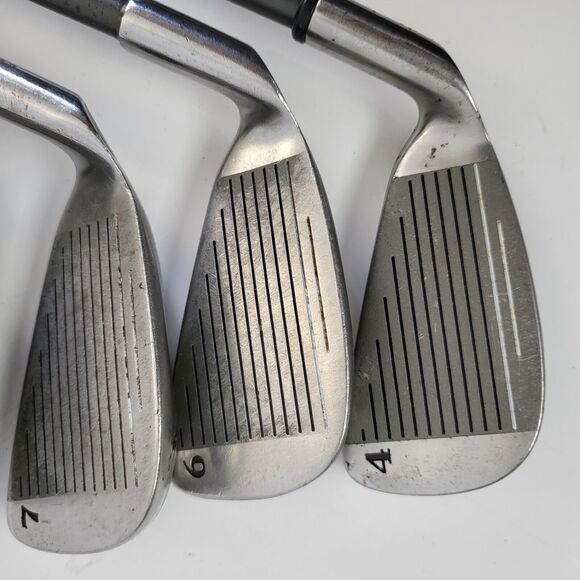 Gemini Professional Tour Golf Clubs Irons 4 6 7 9 PW, RH Stiff Graphite Shaft - Picture 7 of 12